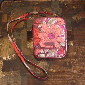 Vera Bradley quilted floral Crossbody bag orange/purple/pink